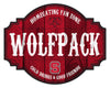 North Carolina State Wolfpack Sign Wood 12 Inch Homegating Tavern - Fan Creations