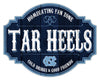 North Carolina Tar Heels Sign Wood 12 Inch Homegating Tavern - Fan Creations