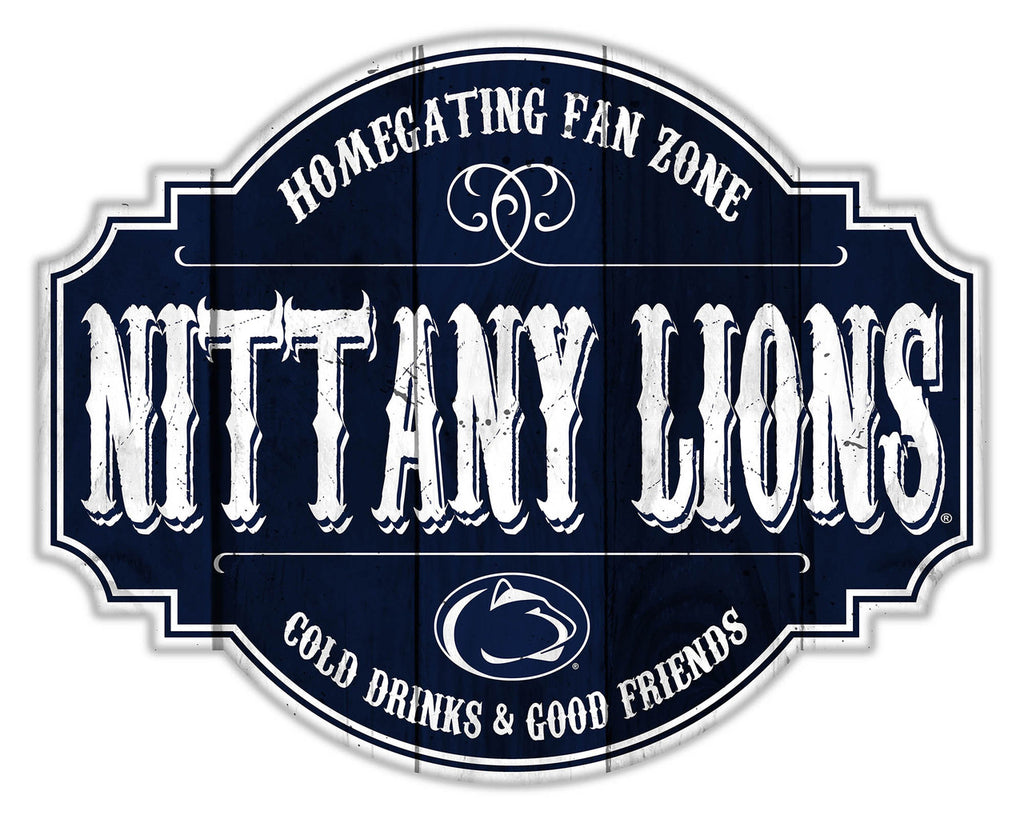Penn State Nittany Lions Sign Wood 12 Inch Homegating Tavern - Fan Creations