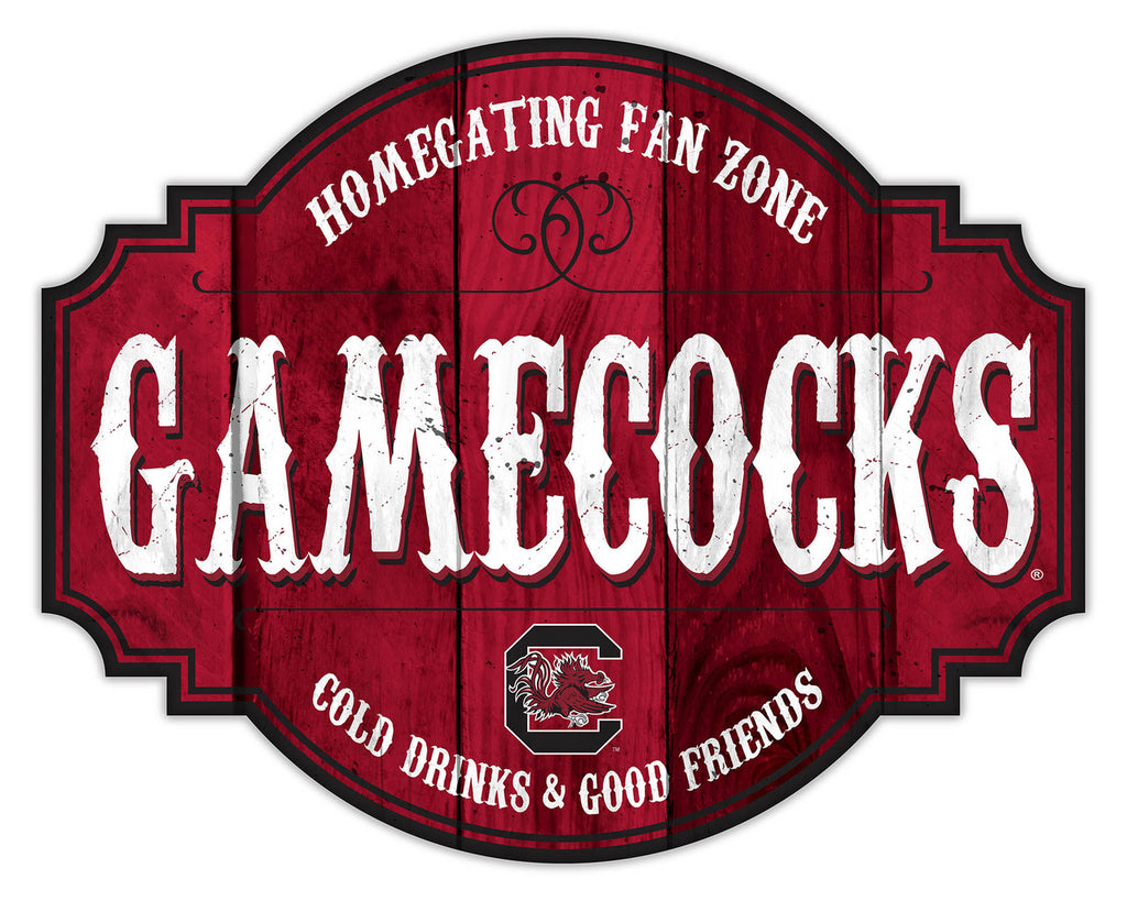South Carolina Gamecocks Sign Wood 12 Inch Homegating Tavern - Fan Creations