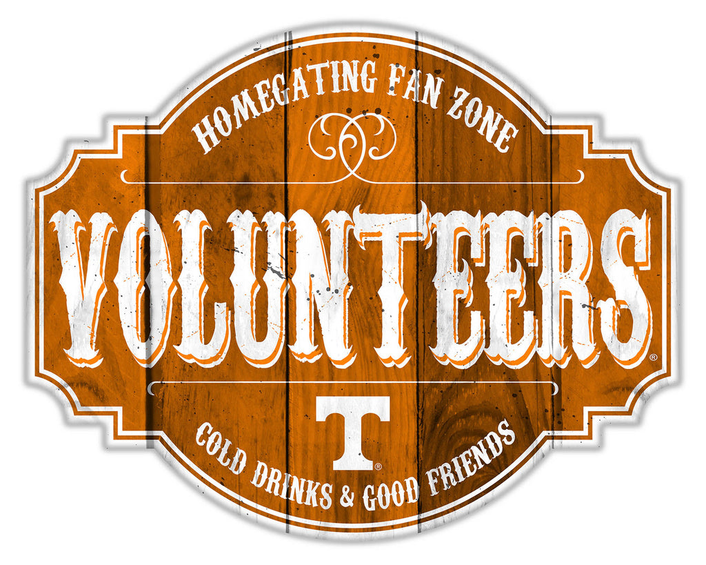 Tennessee Volunteers Sign Wood 12 Inch Homegating Tavern - Fan Creations