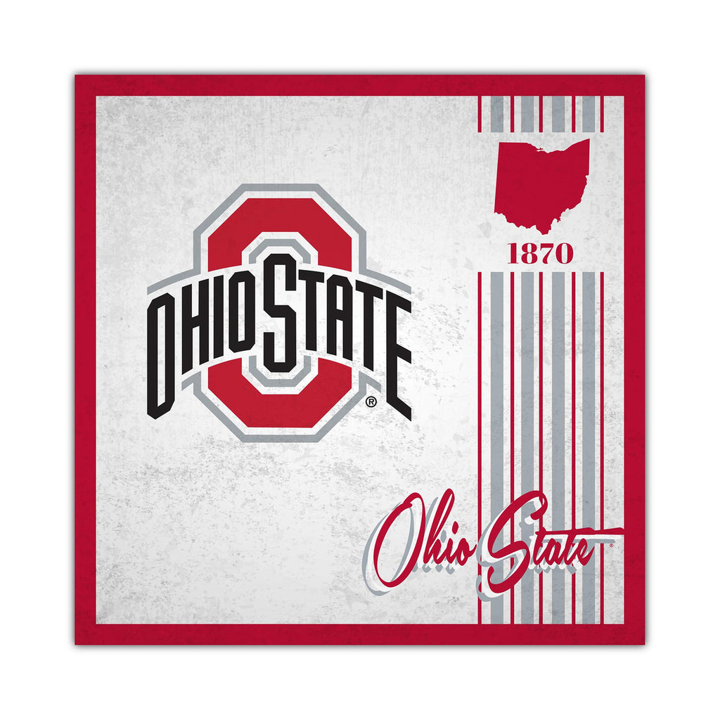 Ohio State Buckeyes Sign Wood 10x10 Album Design - Fan Creations