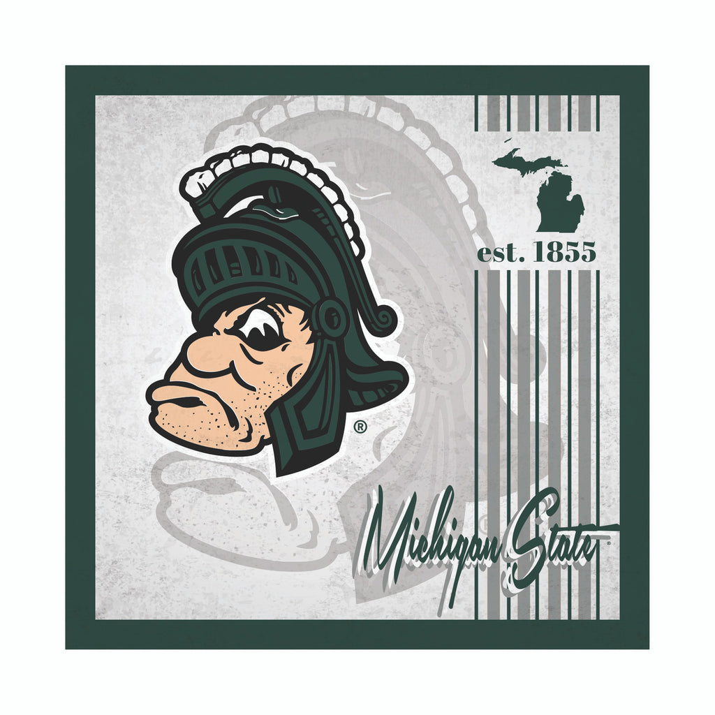 Michigan State Spartans Sign Wood 10x10 Album Design - Fan Creations