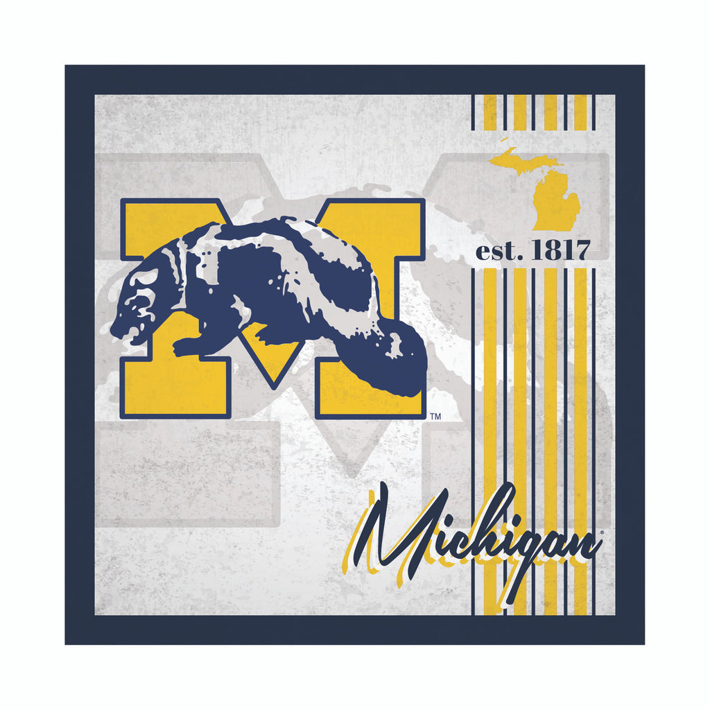 Michigan Wolverines Sign Wood 10x10 Album Design - Fan Creations