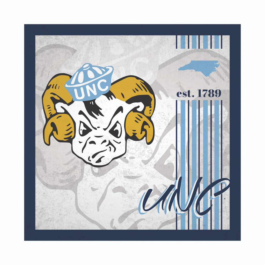 North Carolina Tar Heels Sign Wood 10x10 Album Design - Fan Creations