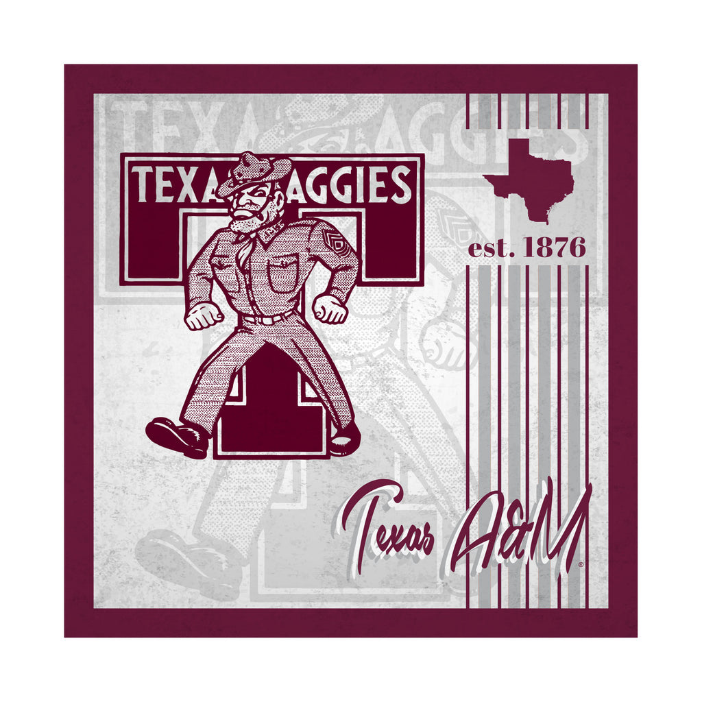 Texas A&M Aggies Sign Wood 10x10 Album Design - Fan Creations