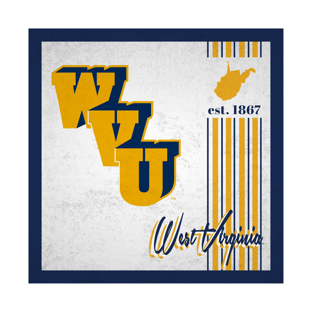 West Virginia Mountaineers Sign Wood 10x10 Album Design - Fan Creations