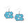 North Carolina Tar Heels Earrings Glitter Dazzle - Aminco