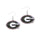 Georgia Bulldogs Earrings Glitter Dazzle - Aminco