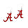 Alabama Crimson Tide Earrings Glitter Dazzle - Aminco