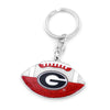 Georgia Bulldogs Keychain Football Glitter - Aminco