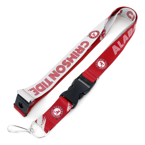 Alabama Crimson Tide Lanyard Crossfade Design - Aminco
