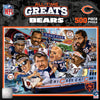 Chicago Bears Puzzle 500 Piece All-Time Greats - Masterpieces Puzzle Company