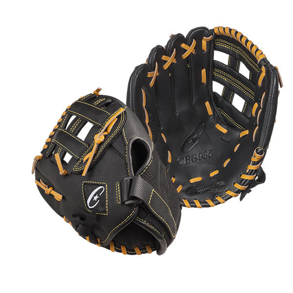 PerfectPitch 11 in. Physical Education Glove Series - Full Right  Black