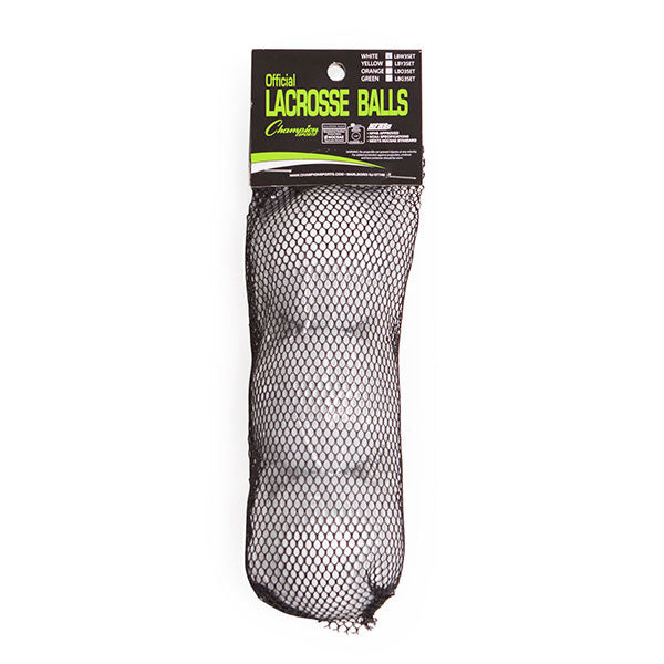 PerfectPitch NOCSAE Lacrosse Ball Set, White - Set of 3