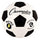 PerfectPitch Retro Soccer Ball, Black & White - Size 3