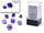 Chessex - Chessex Nebula Mini Polyhedral 7 Die Set Nocturnal/Blue Luminary