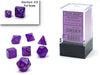 Chessex - Chessex Borealis Mini Polyhedral 7 Die Set Royal Purple/Gold Luminary