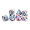 Chessex Mfg Co Llc -  7Ct Mega-Hedral Dice Set: Festive Pop Art With Blue
