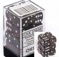 Chessex - Chessex: Translucent 16Mm D6 Smoke Dice Block