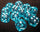 Chessex - Chessex: Translucent 16Mm D6 Teal/White Dice