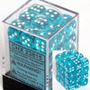 Chessex - Chessex: Translucent Teal/White D6 Dice