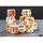 Chessex Mfg Co Llc -  Brushed Dice: 16Mm D6 Sunrise With Black Dice Block (12 Dice)