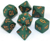 Chessex - Chessex: Opaque Dusty Green/Copper 7-Die Set