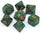 Chessex - Chessex: Opaque Dusty Green/Copper 7-Die Set