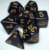 Chessex - Chessex: Opaque Black/Gold 7-Die Set