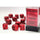Chessex Mfg Co Llc -  D6 -- 16Mm Opaque Dice - Red/Black - 12Ct