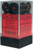 Chessex - Chessex: Opaque 16Mm D6 Black/Red Dice Block