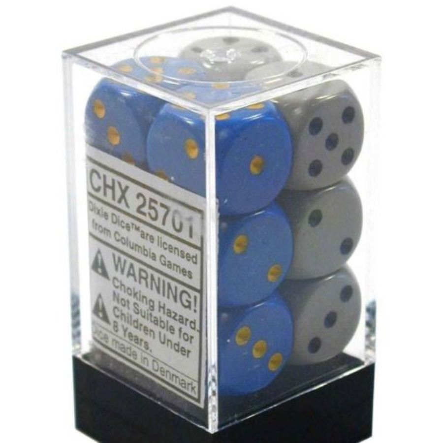 Chessex Mfg Co Llc -  D6 -- 16Mm Opaque Dixie Dice 12Ct