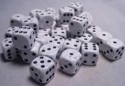 Chessex - Chessex: Speckled Artic Camo D6 Dice Block
