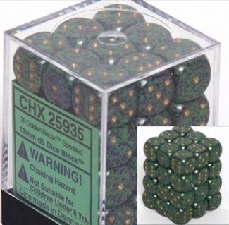 Chessex - Chessex: Speckled Golden Recon 12Mm D6 Dice Block