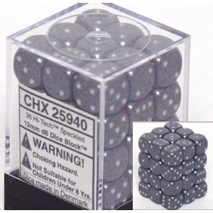 Chessex - Chessex: Speckled Hi-Tech 12Mm D6 Dice Block