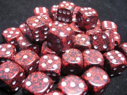 Chessex - Chessex: Speckled Silver Volcano 12Mm D6 Dice