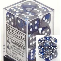 Chessex - Chessex: Gemini Blue/Steel 16Mm D6 Dice Block