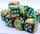 Chessex - Chessex: Gemini Gold/Green 16Mm D6 Dice Block