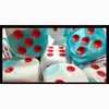 Chessex Mfg Co Llc -  16Mm 12Ct D6 Block: Gemini Team-White With Red