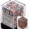 Chessex - Chessex: Gemini Copper/Steel 12Mm D6 Dice Block