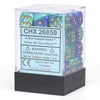 Chessex - Chessex: 36Ct Gemini Blue-Teal/Gold 12Mm D6 Dice Block