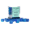 Chessex Mfg Co Llc -  12Mm 36Ct D6 Block: Gemini Blue-Blue/Light Blue Luminary