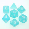 Chessex - Chessex: Frosted Teal/White 7-Die Set