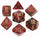 Chessex - Chessex: Vortex Burgandy/Gold 7-Die Set
