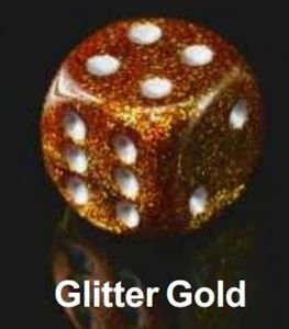 Chessex - Glitter Gold With Silver 7 Die Set