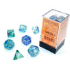 Chessex - Chessex Nebula Oceanic Gold Luminary 7 Die Set