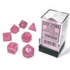 Chessex - Chessex Borealis Polyhedral Pink/Silver Luminary 7-Die Set
