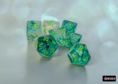 Chessex - Chessex Borealis Kelp/ Light Green 7-Die Set