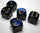 Chessex - Chessex: 12Ct Scarab Royal Blue & Gold 16Mm D6 Dice Block